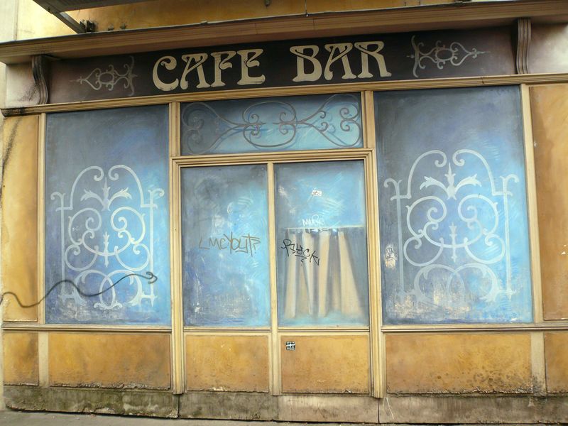 Bretagne devanture café ancien