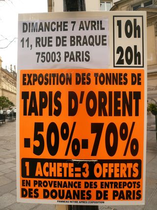 Affiche tapis d'orient 07 04 13