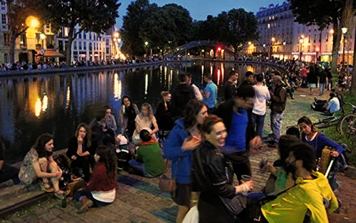 Canal st martin foule 22 04 14