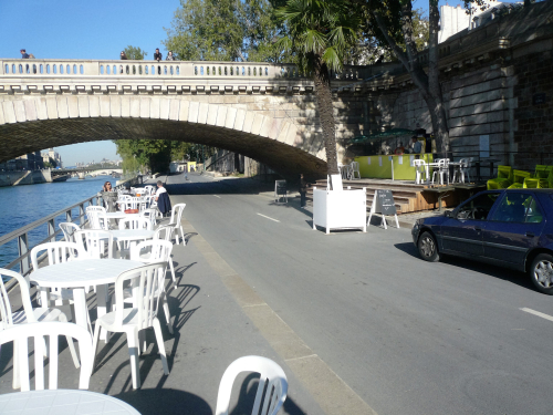 Berges occupation trottoir