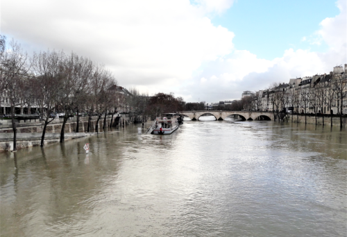 Crue de la Seine pont Marie 26 01 18