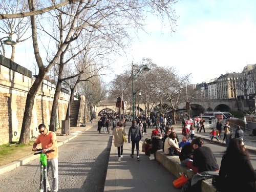 Berges rive droite pont marie 17 02 19