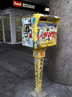 Boite aux lettres taguée