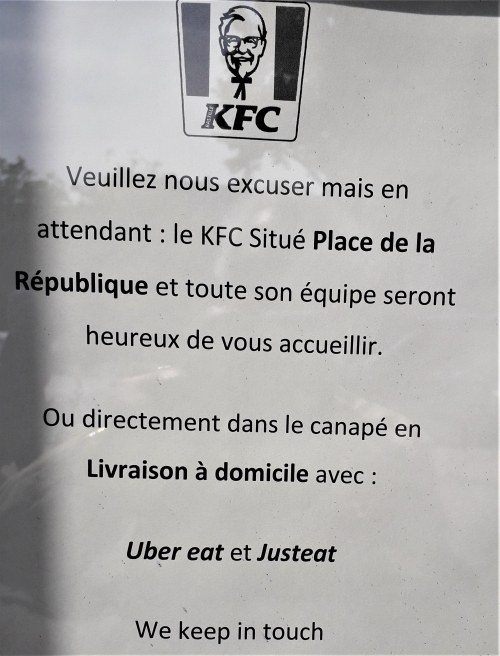 Affichette KFC 18 06 19