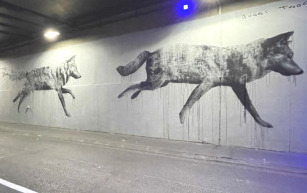 Tunnel du louvre street art