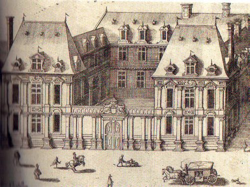 Hôtel de Mayenne avant l'adjonction d'un bâtiment central au XIXe siècle